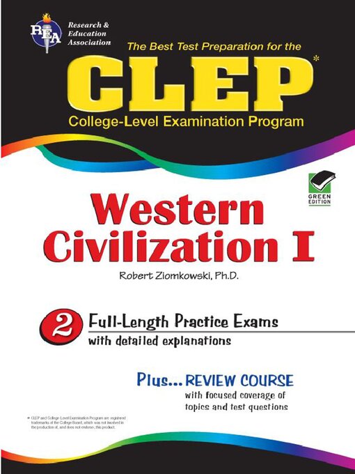 Title details for CLEP Western Civilization I - Ancient Near East to 1648 by Robert M Ziomkowski - Available